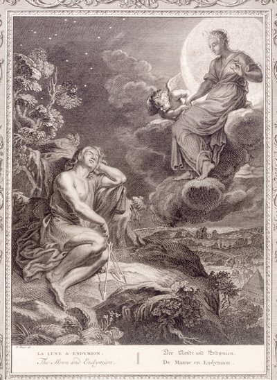 The Moon and Endymion by Bernard Picart